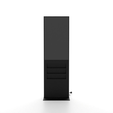 Smart Line Digitale Infostelle / Totem mit 6 x A4 Regal - bannerama