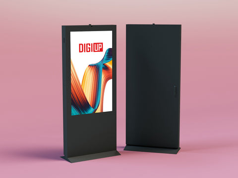 digitale OUTDOOR Stele/Totem DigiUp 55" - bannerama