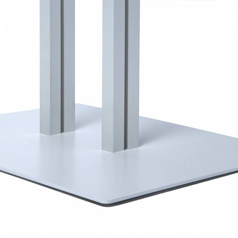 Speisekartenkasten freistehend silber - bannerama