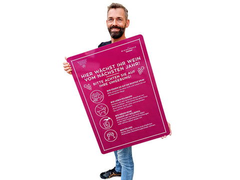 Alu Dibond Schilder 100 x 150 cm - bannerama