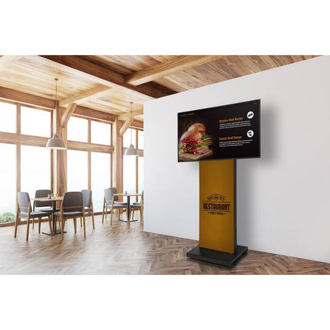 Digitales Schaufenster Display mit Textil - bannerama 