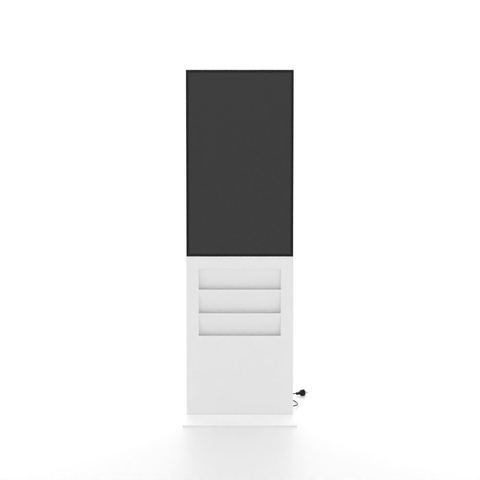 Smart Line Digitale Infostelle / Totem mit 6 x A4 Regal - bannerama 